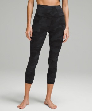 Lululemon Align™ High-Rise Crop 23" Tights Dam Camo Svarta Olika Färger Sverige | QYHJWP946