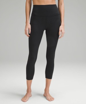Lululemon Align™ High-Rise Crop 23" Tights Dam Svarta Sverige | WNELFZ704