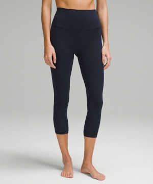 Lululemon Align™ High-Rise Crop 23" Tights Dam Marinblå Sverige | QOJGTI456