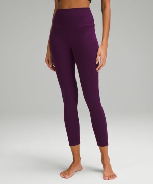 Lululemon Align™ High-Rise Crop 23" Tights Dam Lila Sverige | WKSYFE807