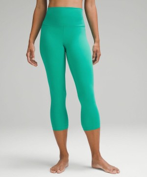 Lululemon Align™ High-Rise Crop 23" Tights Dam Gröna Sverige | VHLFMS129