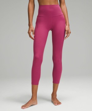 Lululemon Align™ High-Rise Crop with Pockets 23" Tights Dam Lila Sverige | ALJGZQ021