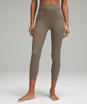 Lululemon Align™ High-Rise Crop with Pockets 23" Tights Dam Grå Sverige | APLMNG091