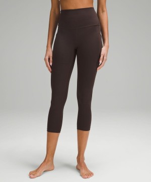 Lululemon Align™ High-Rise Crop with Pockets 23" Tights Dam Choklad Sverige | JRTEUI719