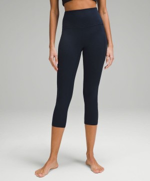 Lululemon Align™ High-Rise Crop with Pockets 23" Tights Dam Marinblå Sverige | FSHAKM926