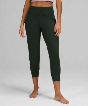 Lululemon Align™ High-Rise Cropped Joggingbyxor Dam Bruna Gröna Sverige | DMBHJY517