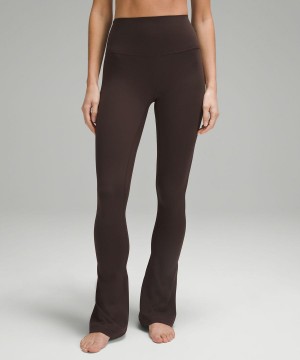 Lululemon Align™ High-Rise Mini-Flared Regular Tights Dam Choklad Sverige | LWHNPO140