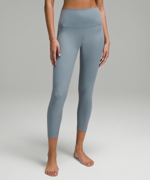 Lululemon Align™ High-Rise Räfflad 25" Tights Dam Blå Sverige | PRZFLM409