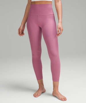 Lululemon Align™ High-Rise Räfflad 25" Tights Dam Lila Sverige | LCRYXJ820