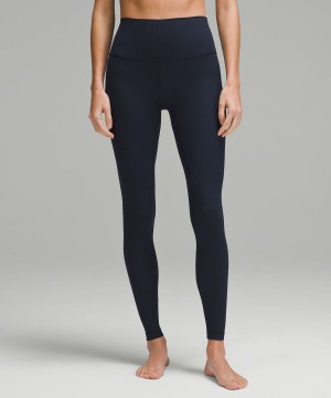 Lululemon Align™ High-Rise Räfflad 28" Tights Dam Marinblå Sverige | UPQXIL546