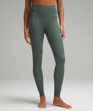 Lululemon Align™ High-Rise Räfflad 28" Tights Dam Mörkgröna Sverige | XVYONR092