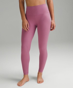 Lululemon Align™ High-Rise Räfflad 28" Tights Dam Lila Sverige | FEVWXQ092