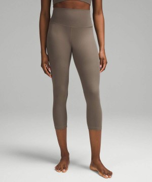 Lululemon Align™ High-Rise Räfflad Crop 23" Tights Dam Grå Sverige | HPSCWO159