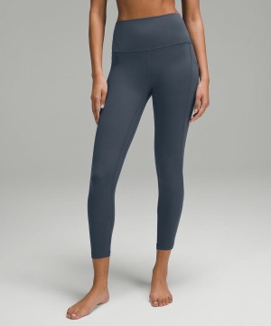 Lululemon Align™ High-Rise with Pockets 25" Tights Dam Blå Sverige | IYKGOL546