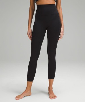 Lululemon Align™ High-Rise with Pockets 25" Tights Dam Svarta Sverige | LNEUJS872