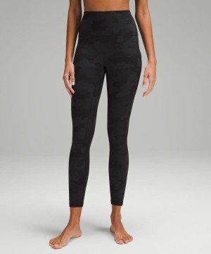 Lululemon Align™ High-Rise with Pockets 25" Tights Dam Camo Svarta Olika Färger Sverige | YCNEGU094