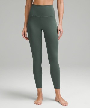 Lululemon Align™ High-Rise with Pockets 25" Tights Dam Mörkgröna Sverige | UOGDRC602