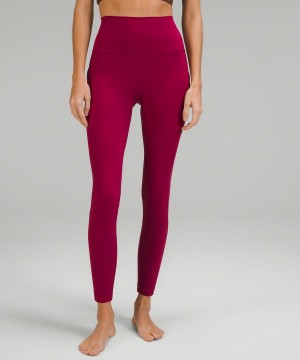 Lululemon Align™ High-Rise with Pockets 25" Tights Dam Vinröda Sverige | VCAKIJ042