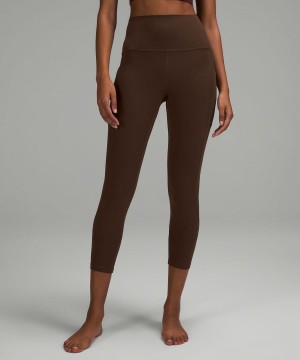 Lululemon Align™ High-Rise with Pockets 25" Tights Dam Choklad Sverige | UAHKDI158