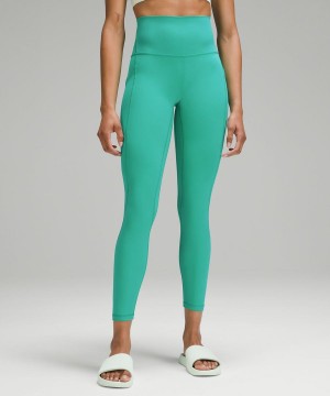 Lululemon Align™ High-Rise with Pockets 25" Tights Dam Gröna Sverige | EZLGFR104