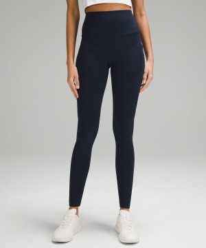 Lululemon Align™ High-Rise with Pockets 28" Tights Dam Marinblå Sverige | CWJRSK140