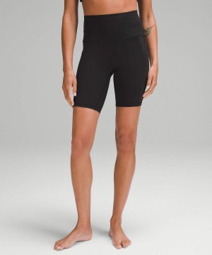 Lululemon Align™ High-Rise with Pockets 8" Shorts Dam Svarta Sverige | HGLMRF432