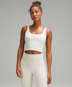 Lululemon Align™ Räfflad Henley Linne Dam Beige Sverige | GXJEVP428