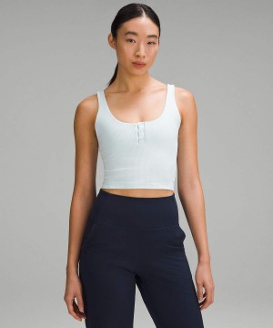 Lululemon Align™ Räfflad Henley Linne Dam Blå Sverige | IJBKRW921
