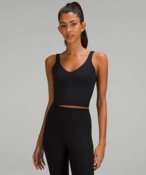 Lululemon Align™ Räfflad Linne Dam Svarta Sverige | DMNTQX108