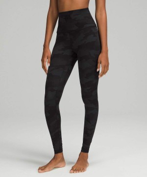 Lululemon Align™ Super-High-Rise 28" Tights Dam Camo Svarta Olika Färger Sverige | QTJCMN731