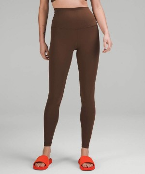 Lululemon Align™ Super-High-Rise 28" Tights Dam Choklad Sverige | LDXIRK965