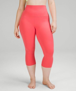 Lululemon Align™ Super-High-Rise Crop 21" Tights Dam Röda Sverige | GBTUFI483