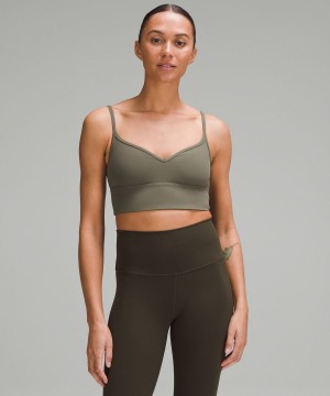 Lululemon Align™ Sweetheart Bra Light Support, A/B Cup Sport BH Dam Gröna Sverige | NJKPHE136