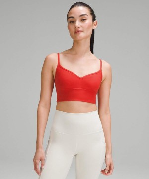 Lululemon Align™ Sweetheart Bra Light Support, A/B Cup Sport BH Dam Röda Sverige | YPMISC894