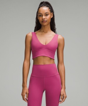 Lululemon Align™ V-Neck Bra Light Support, A/B Cup Sport BH Dam Lila Sverige | BEXIAO613