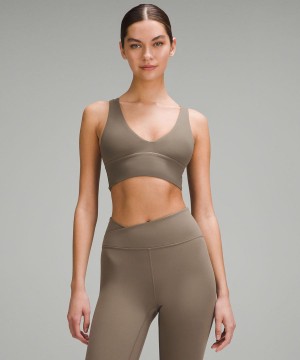 Lululemon Align™ V-Neck Bra Light Support, A/B Cup Sport BH Dam Grå Sverige | DZNUEA573