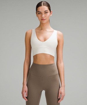 Lululemon Align™ V-Neck Bra Light Support, A/B Cup Sport BH Dam Beige Sverige | EKVIPY836