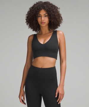 Lululemon Align™ V-Neck Bra Light Support, C/D Cup Sport BH Dam Svarta Sverige | ZAFMST789