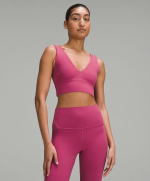 Lululemon Align™ V-Neck Bra Light Support, C/D Cup Sport BH Dam Lila Sverige | EBRXTC293