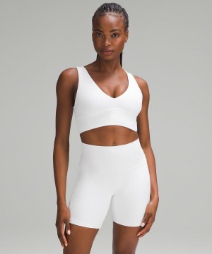 Lululemon Align™ V-Neck Bra Light Support, C/D Cup Sport BH Dam Vita Sverige | EABIPG657