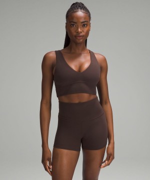 Lululemon Align™ V-Neck Bra Light Support, C/D Cup Sport BH Dam Choklad Sverige | OZVRDM956