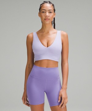 Lululemon Align™ V-Neck Bra Light Support, C/D Cup Sport BH Dam Lila Sverige | CZNBUY183