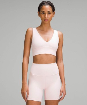 Lululemon Align™ V-Neck Bra Light Support, C/D Cup Sport BH Dam Ljusröda Sverige | QDUCHN374