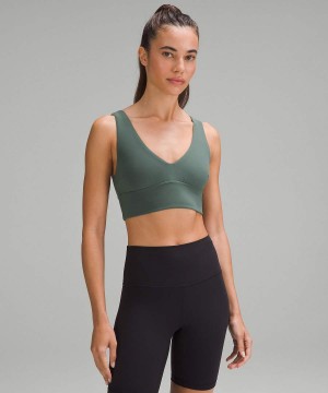 Lululemon Align™ V-Neck Bra Light Support, C/D Cup Sport BH Dam Mörkgröna Sverige | YOEBDQ423