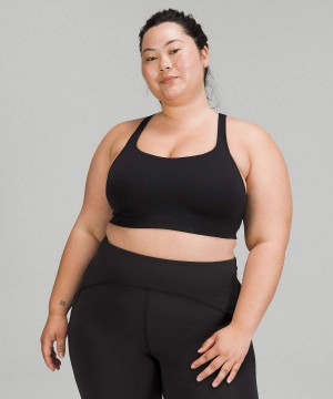 Lululemon All Powered Up Bra Medium Support, A-G Cups Sport BH Dam Svarta Sverige | UGHJSL976