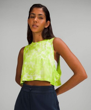 Lululemon All Yours Cropped Bomull Linne Dam Ljusgröna Sverige | ZNGPLJ215