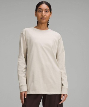 Lululemon All Yours Heavyweight Långärmad Tröja Dam Beige Sverige | EDASOH130