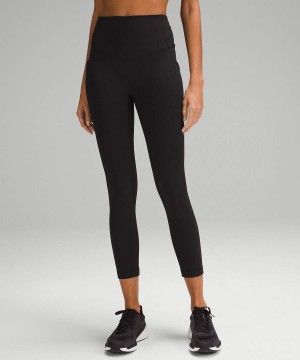 Lululemon All the Right Places High-Rise Drawcord Midja Crop 23” Tights Dam Svarta Sverige | GEQOFR621