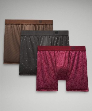 Lululemon Always In Motion Boxer 5" 3 Pack Underkläder Herr Grädde Rosa Rosa Grädde Sverige | BJZFEH017