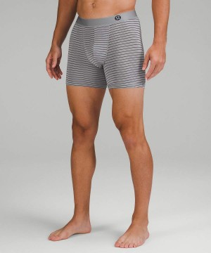 Lululemon Always In Motion Mesh Boxer 5" Underkläder Herr Grå Mörkgrå Sverige | CTAHQK235